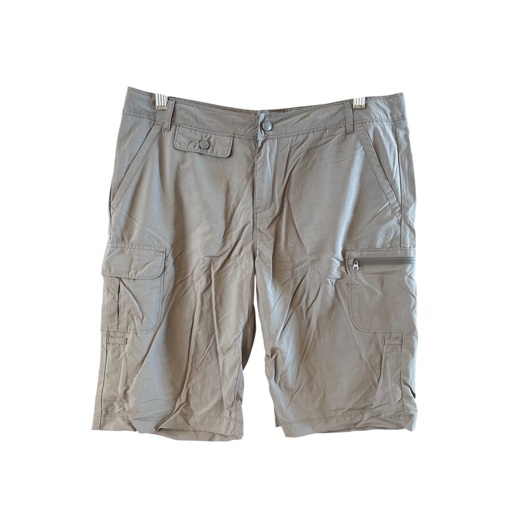 REI Girls XL 18 Gray Hiking Cargo Shorts Nylon Lightweight Outdoor Trail Pockets